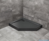 Radaway Doros PT E Compact brodzik pięciokątny lewy z obudową 90x80x11,5cm czarny SDRPTP9080-05-54SL